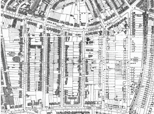 Old Map of the East India Estate